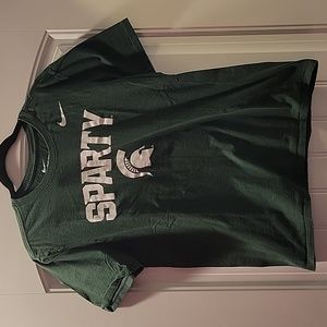 NIKE Michigan State Spartans SPARTY short sleeve tshirt - size medium